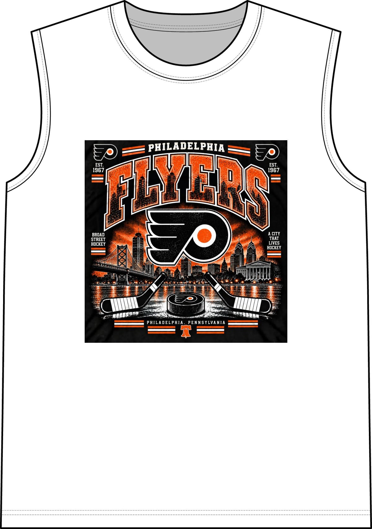 Philadelphia Flyers Urban Hockey - Classic Tank