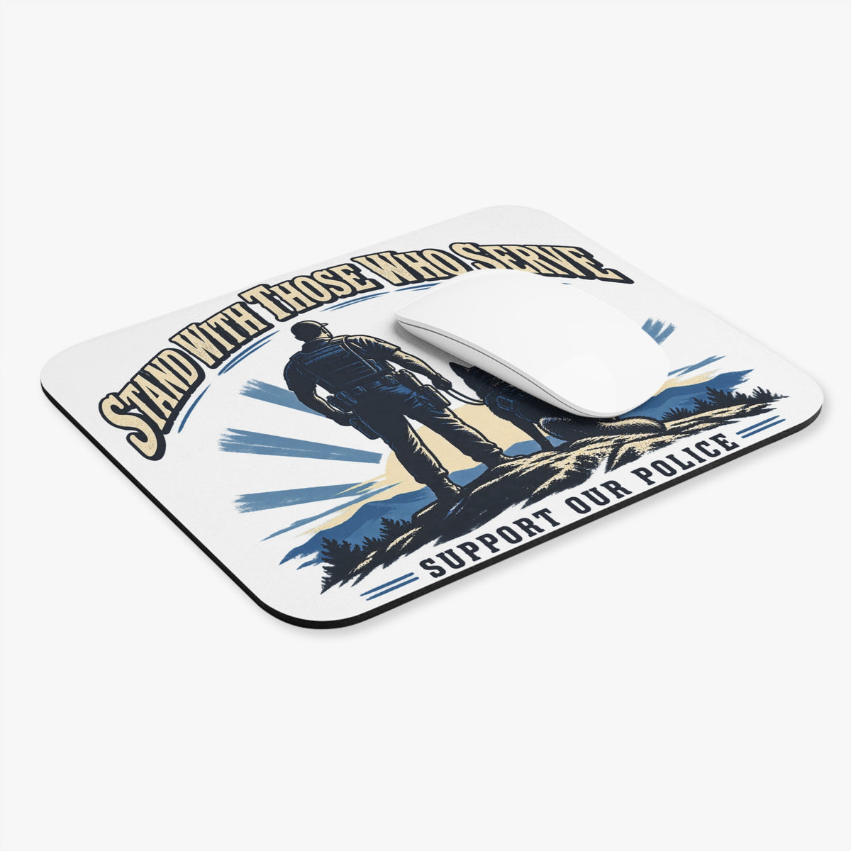 Stand With Those Who Serve Police K9 - Mouse Pad