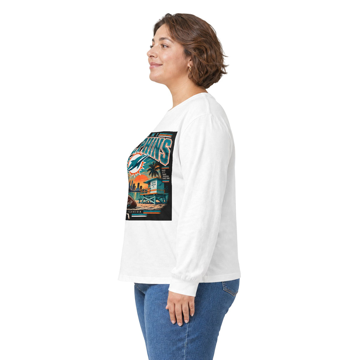Miami Dolphins Paradise - Unisex Ultra Cotton Long Sleeve Tee