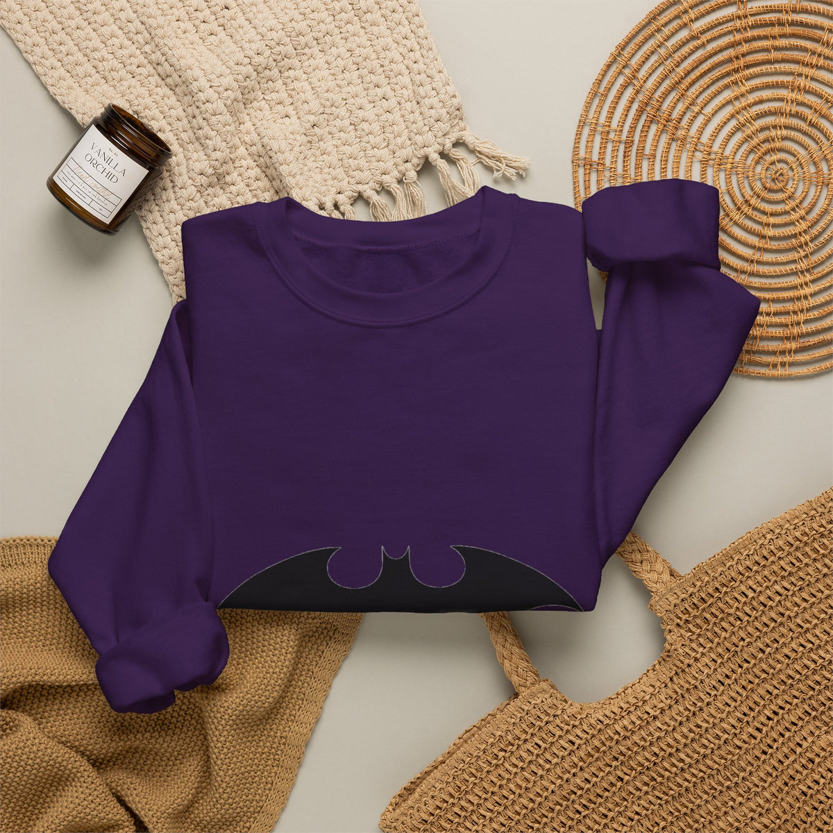 Midnight Bat Emblem - Crewneck Sweatshirt