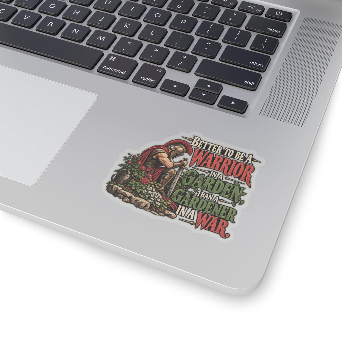 Warrior In A Garden - Kiss-Cut Sticker