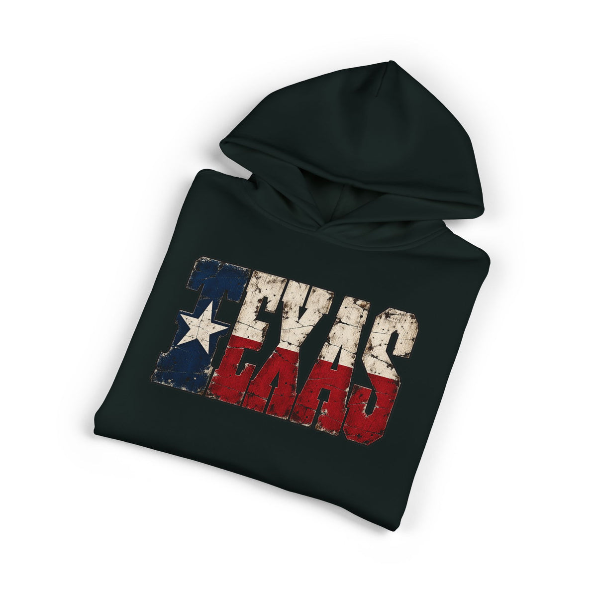 Texas Flag Block Letters - Hoodie