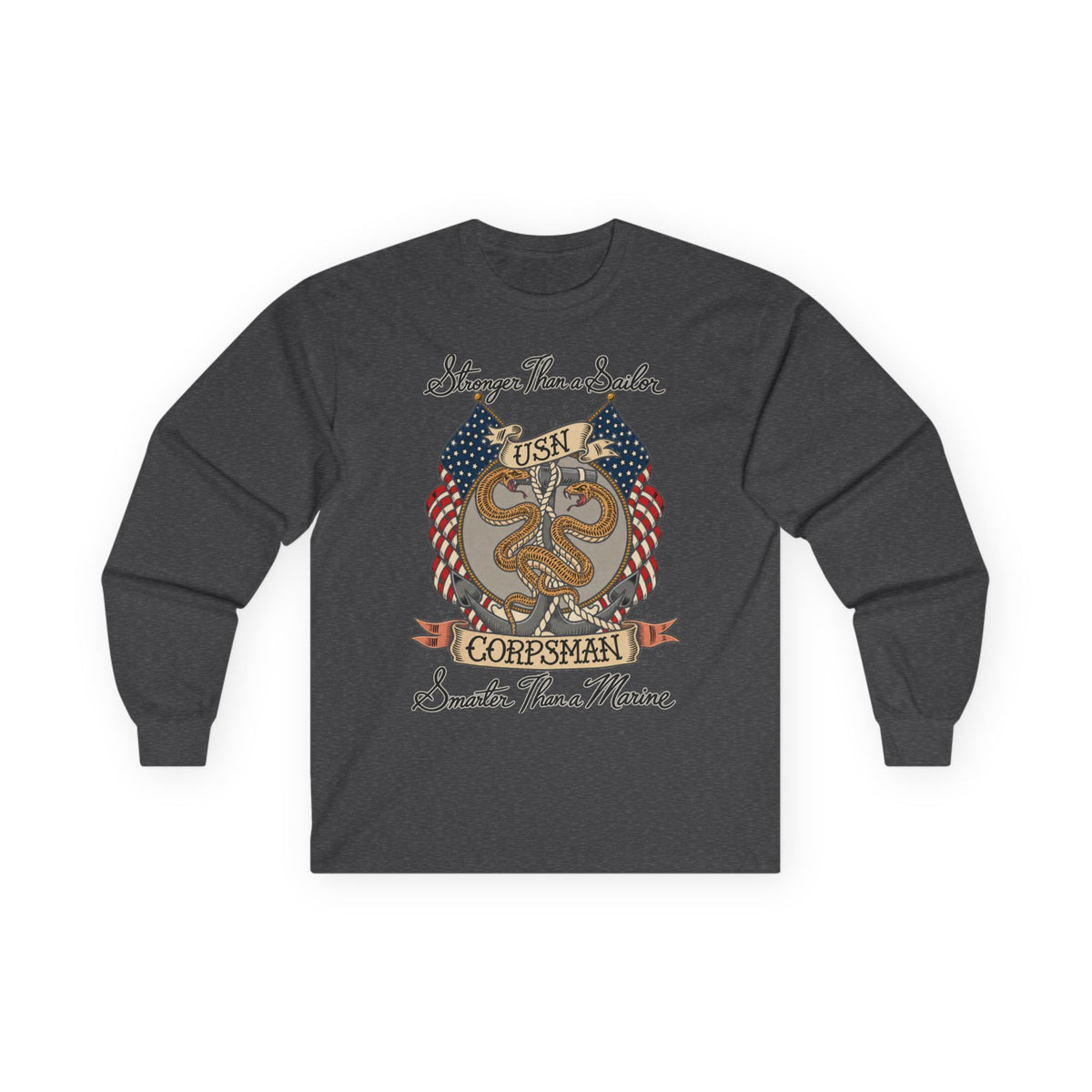 Corpsman Pride Crest - Unisex Ultra Cotton Long Sleeve Tee