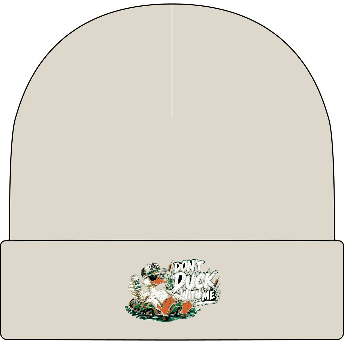 Duck With Me Camo - AS Colour 1107 Cuff Beanie