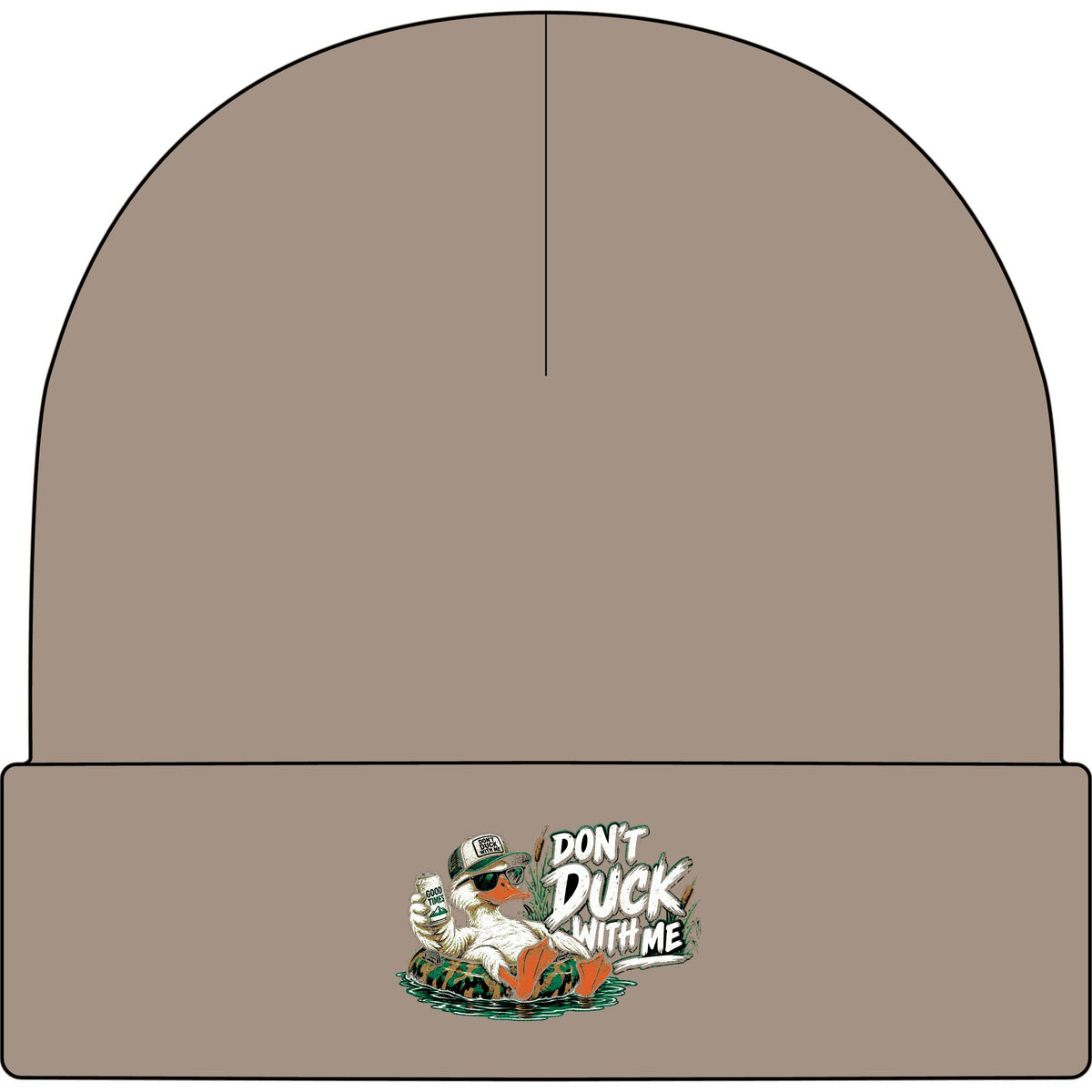 Duck With Me Camo - AS Colour 1107 Cuff Beanie