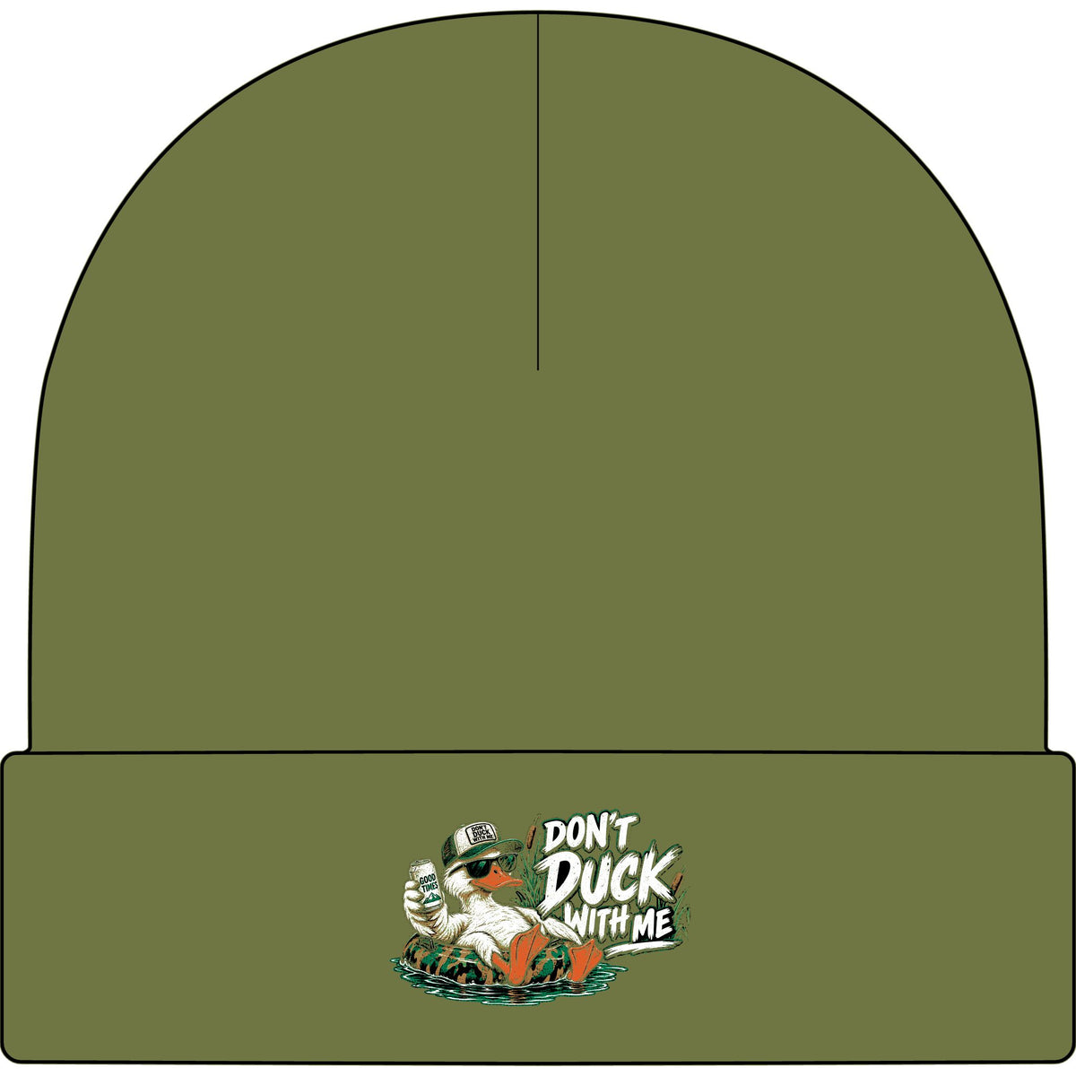 Duck With Me Camo - AS Colour 1107 Cuff Beanie