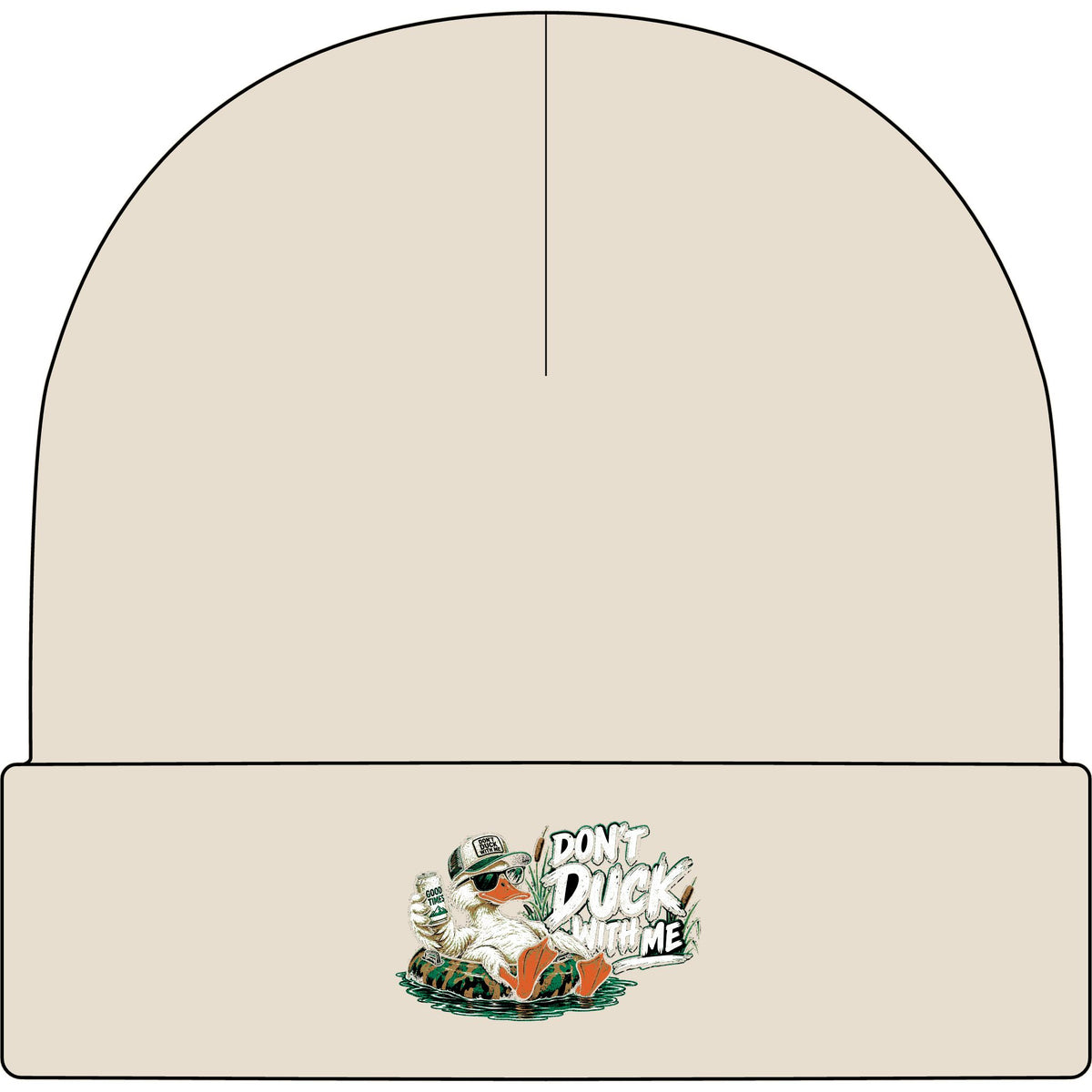 Duck With Me Camo - AS Colour 1107 Cuff Beanie