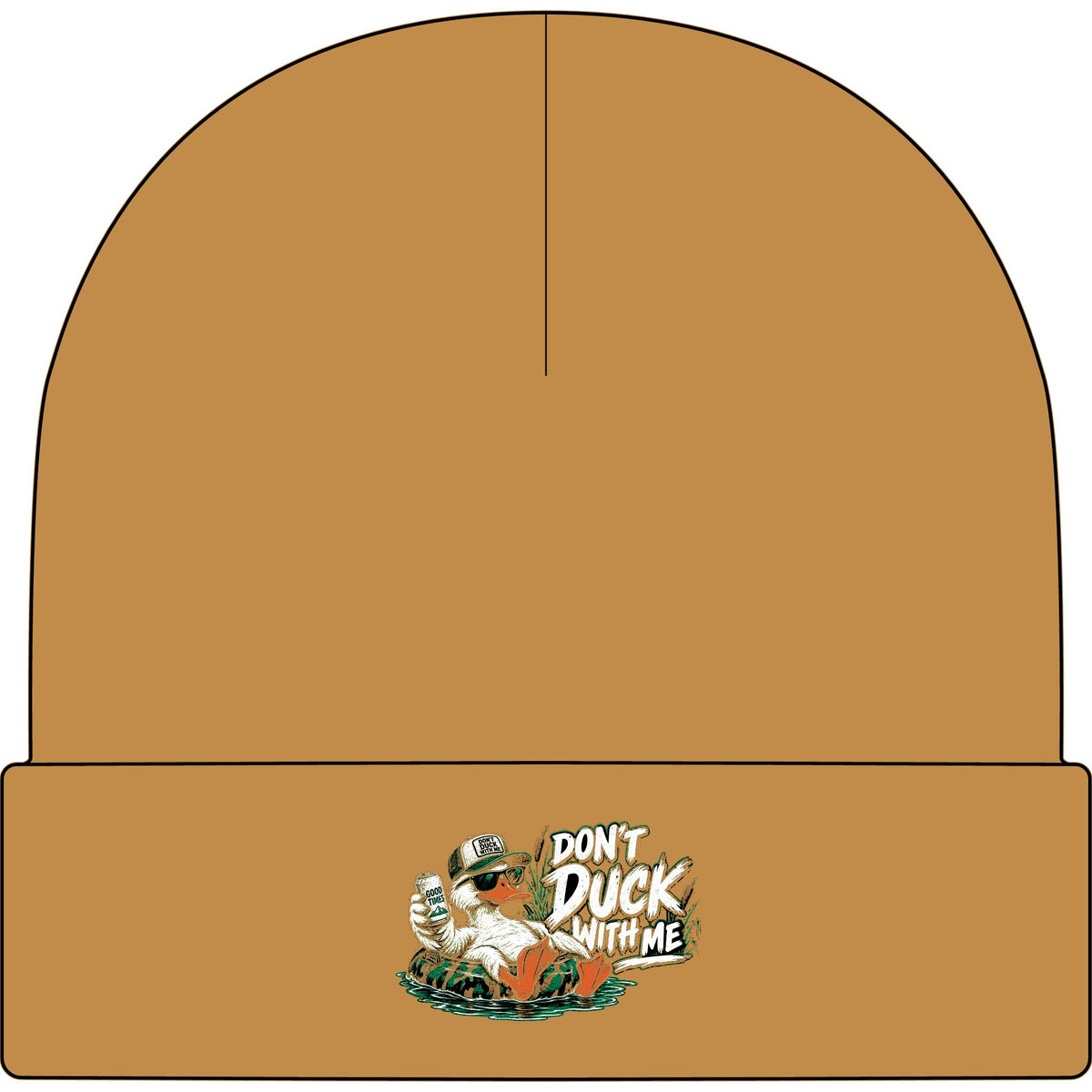 Duck With Me Camo - AS Colour 1107 Cuff Beanie