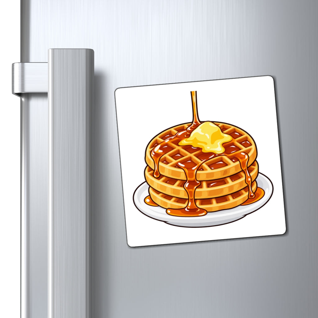 Cartoon Waffles - Magnet