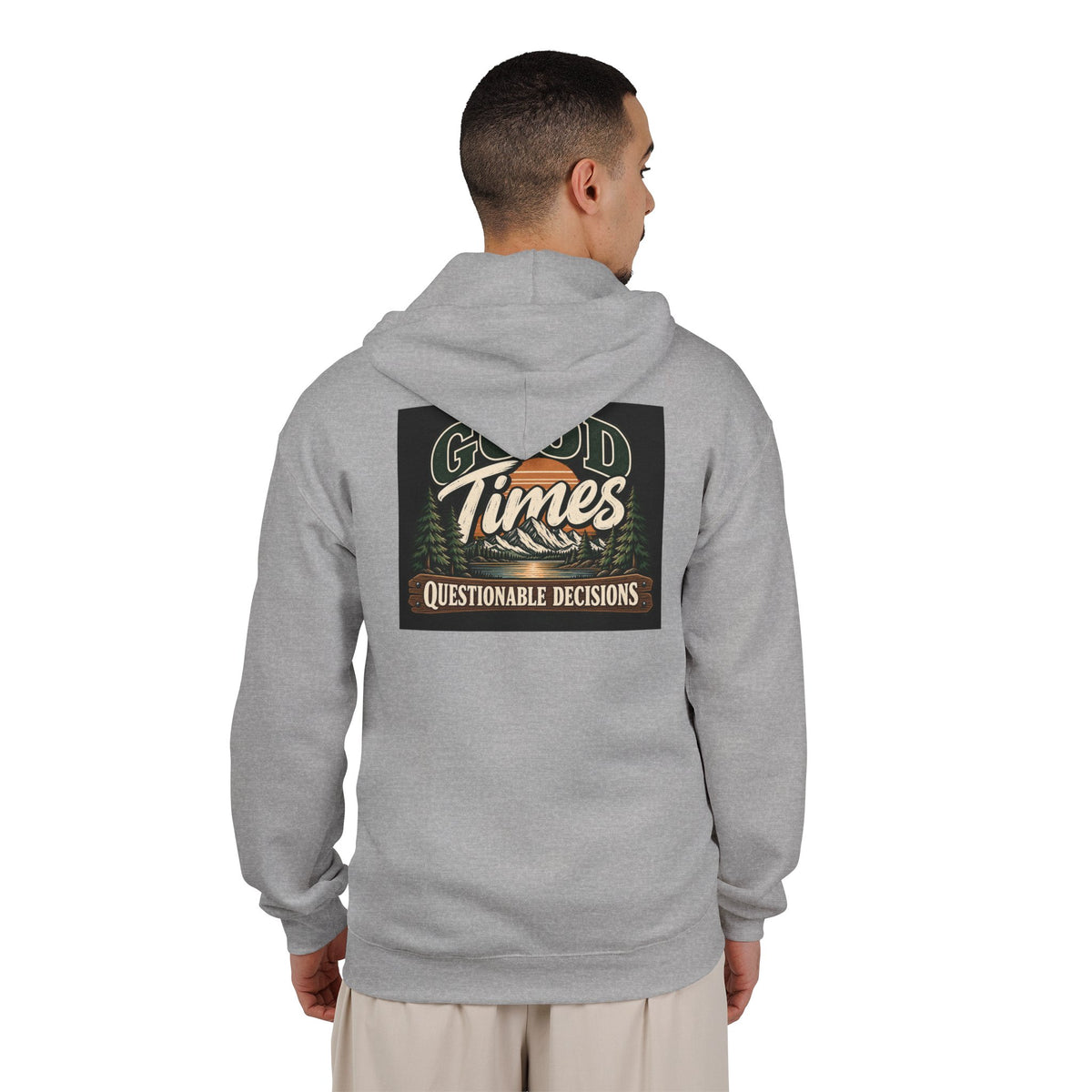 Good Times Questionable Decisions - Full-Zip Hooded Sweatshirt