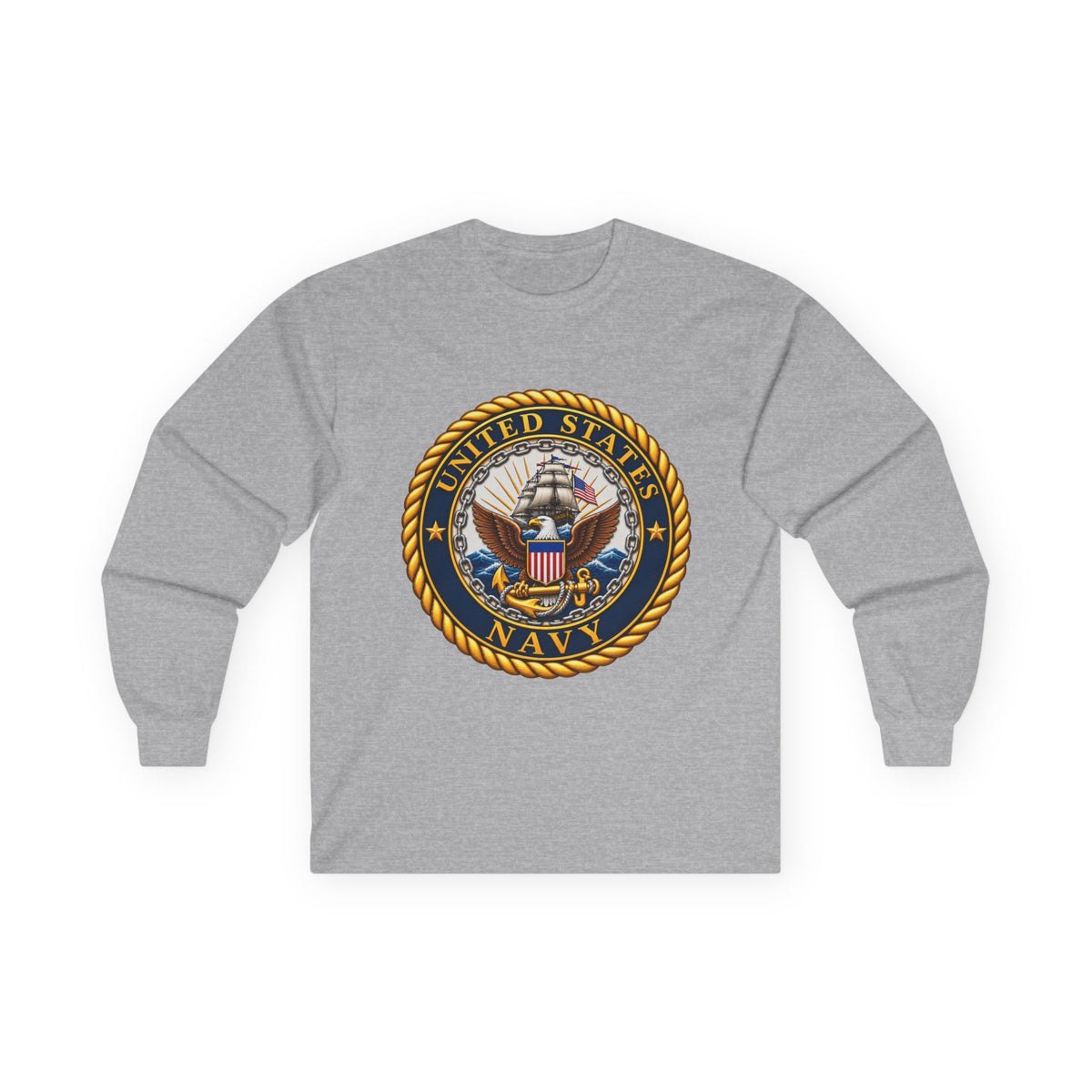 U.S. Navy Emblem - Unisex Ultra Cotton Long Sleeve Tee