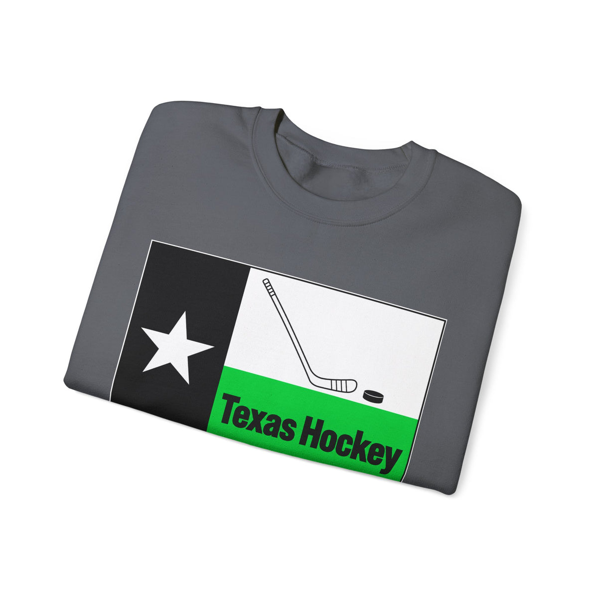 Texas Hockey Flag - Crewneck Sweatshirt