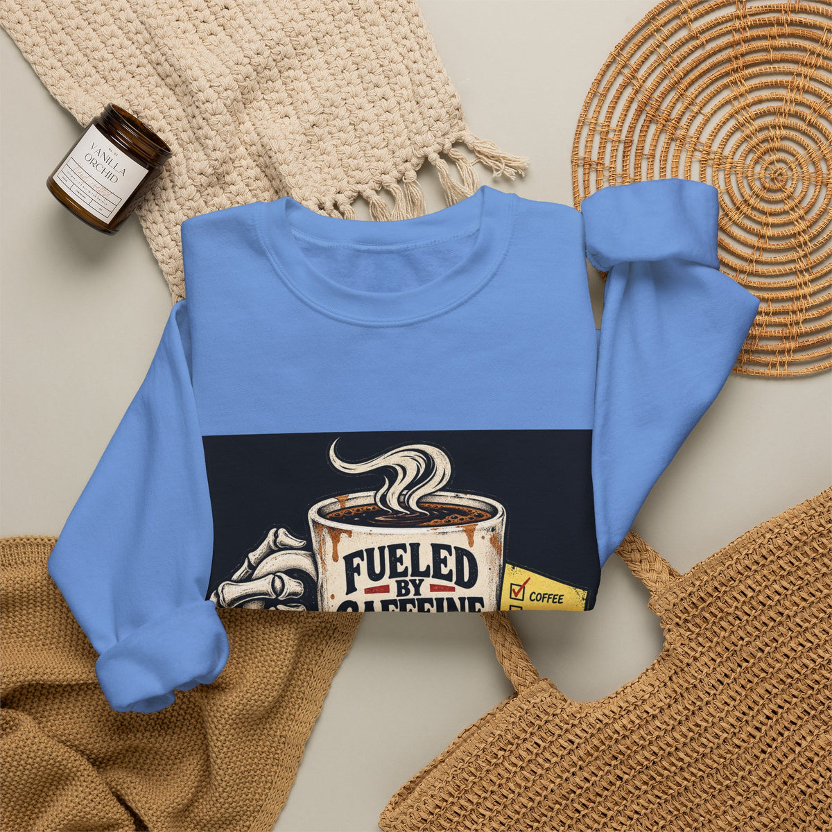 Fueled by Caffeine - Crewneck Sweatshirt
