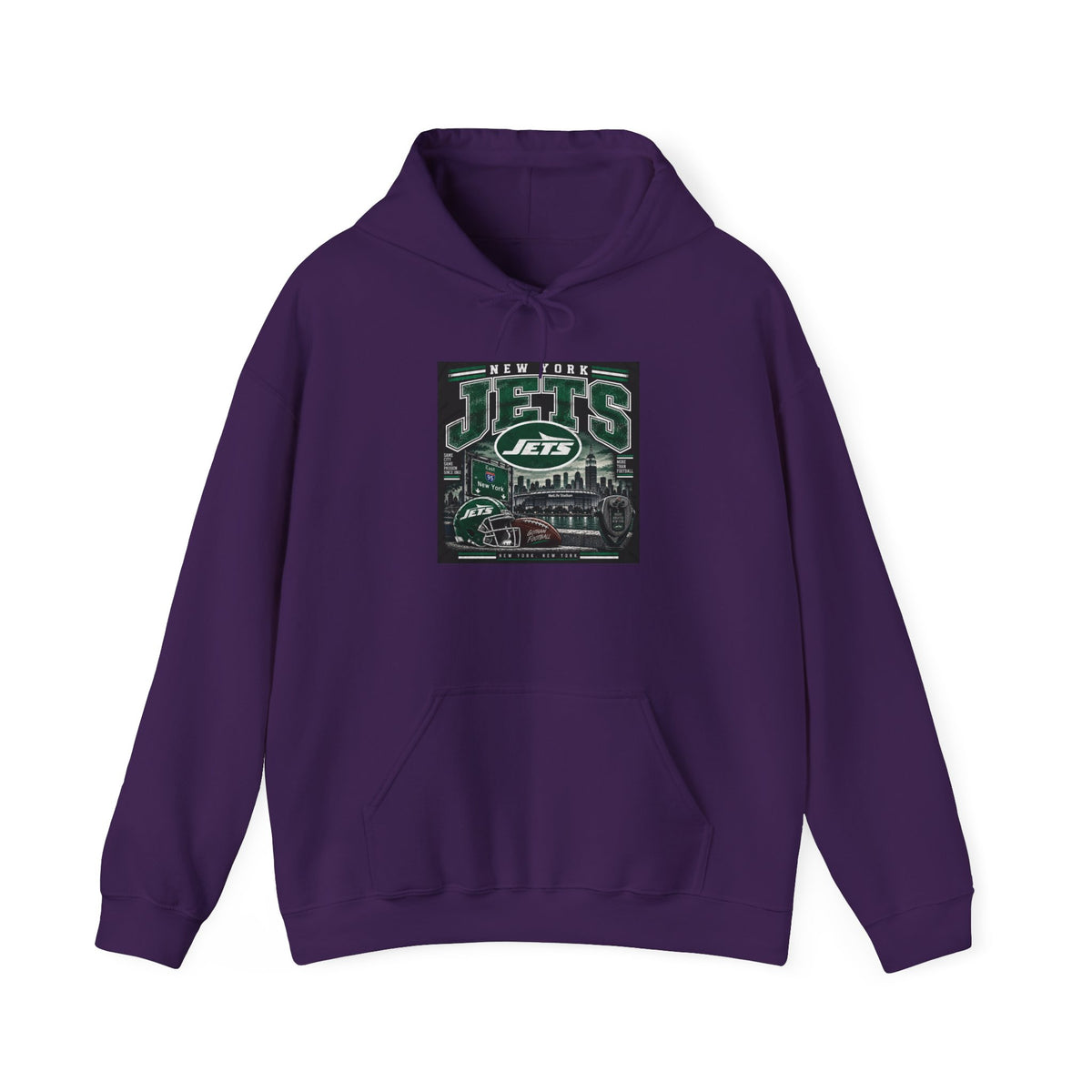 New York Jets Skyline - Hoodie