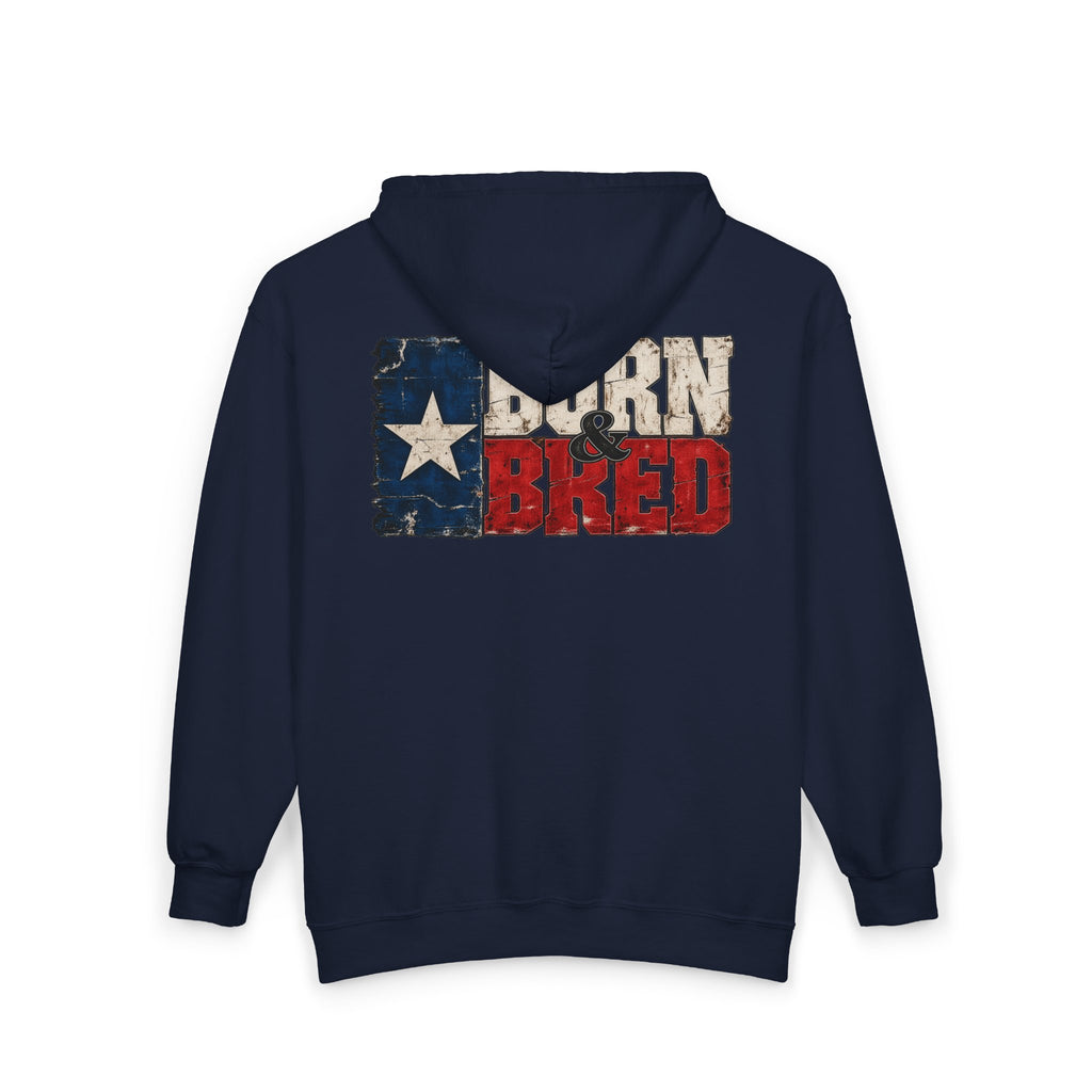 Texas Born and Bred - Full-Zip Hooded Sweatshirt