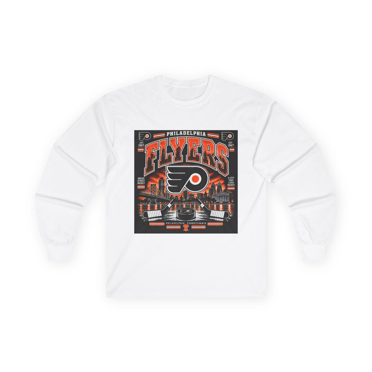 Philadelphia Flyers Urban Hockey - Unisex Ultra Cotton Long Sleeve Tee