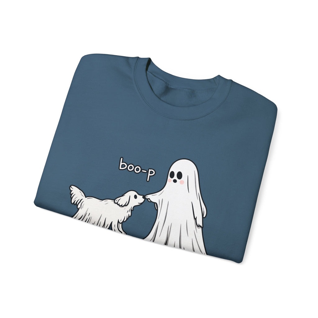 Boo-p Ghost and Dog - Crewneck Sweatshirt