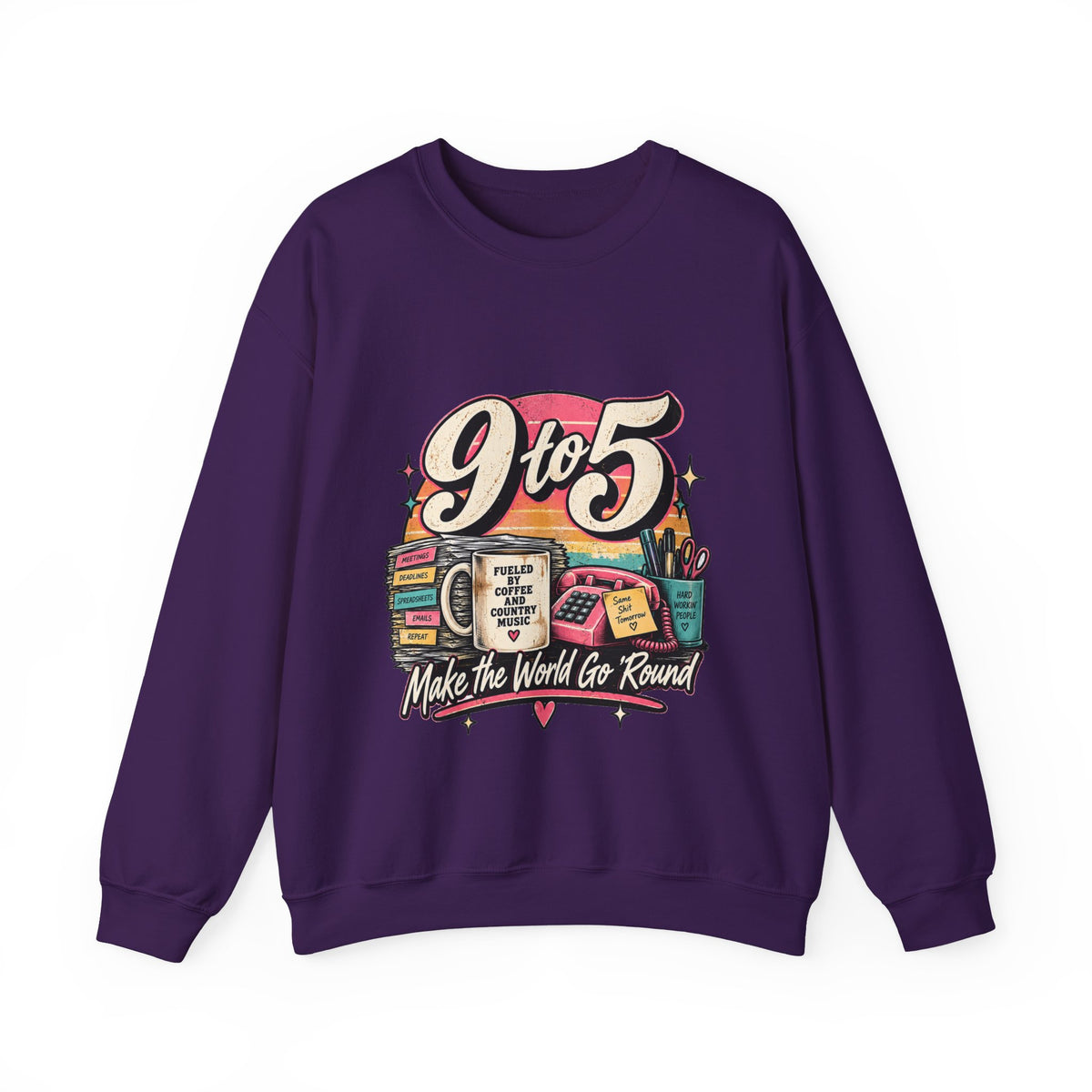 9to5 Make the World Go Round - Crewneck Sweatshirt
