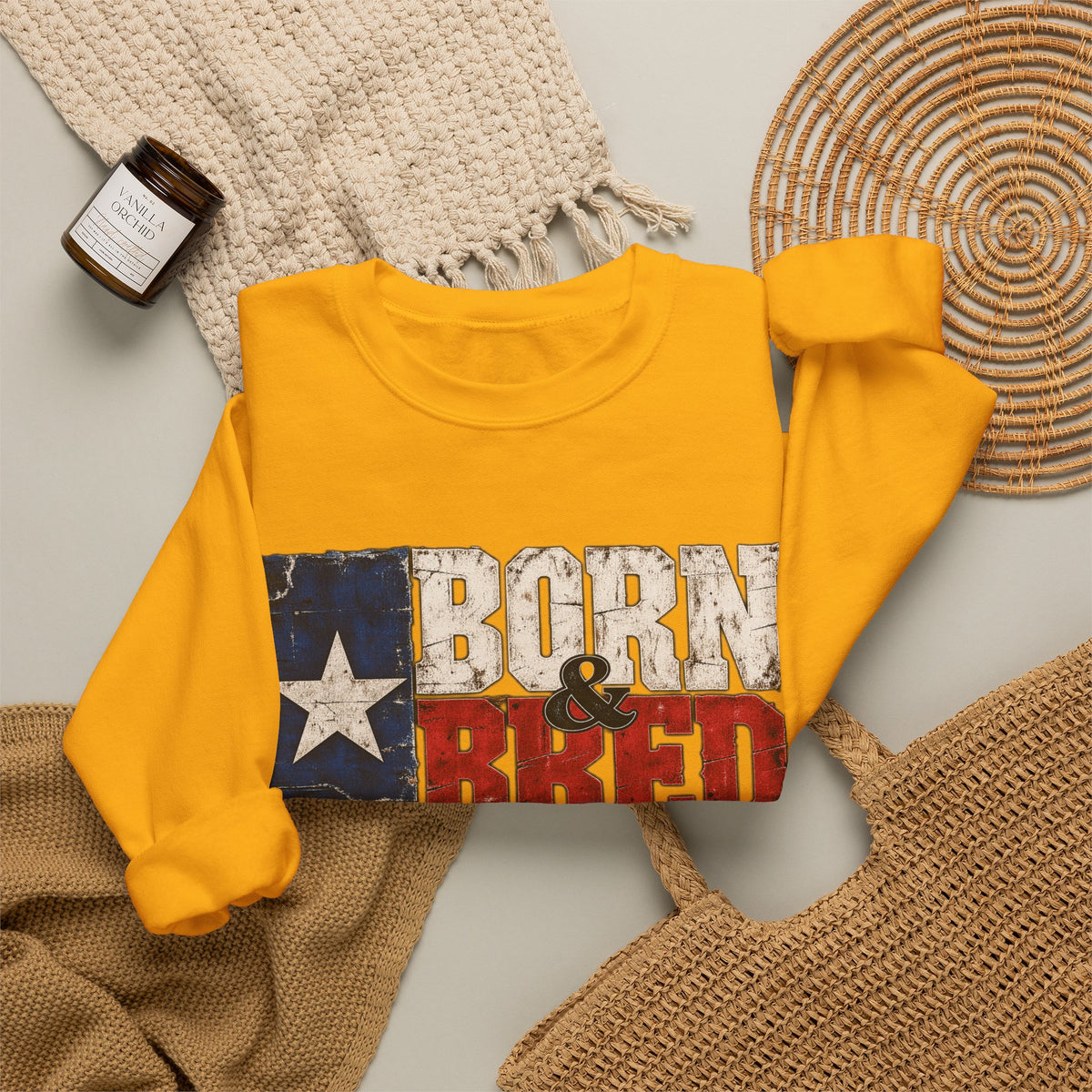 Texas Born and Bred - Crewneck Sweatshirt
