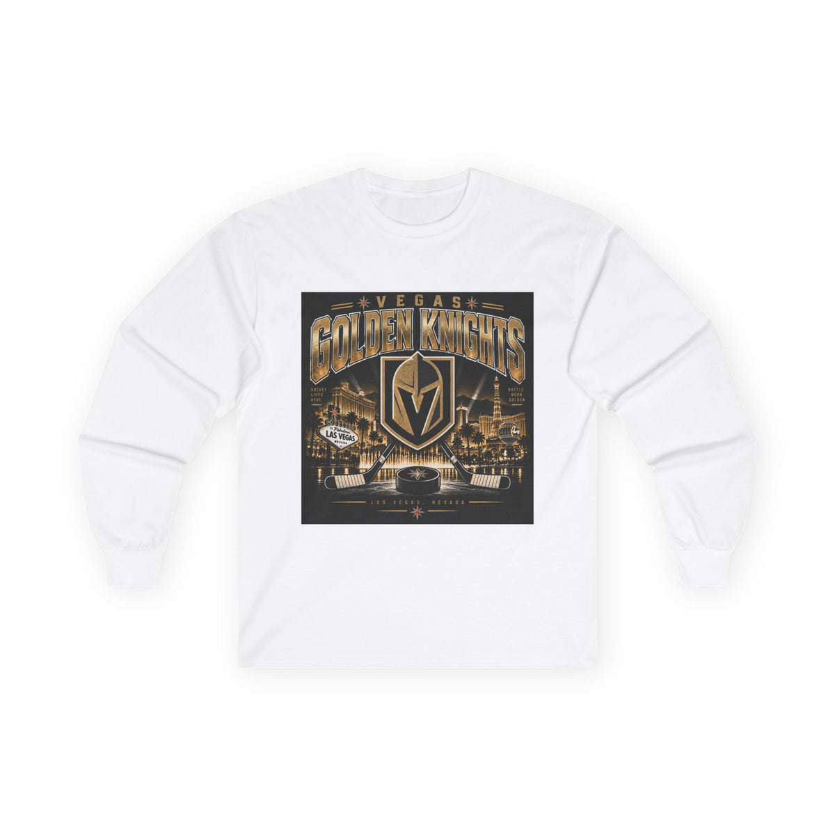 Golden Knights Vegas Nights - Unisex Ultra Cotton Long Sleeve Tee