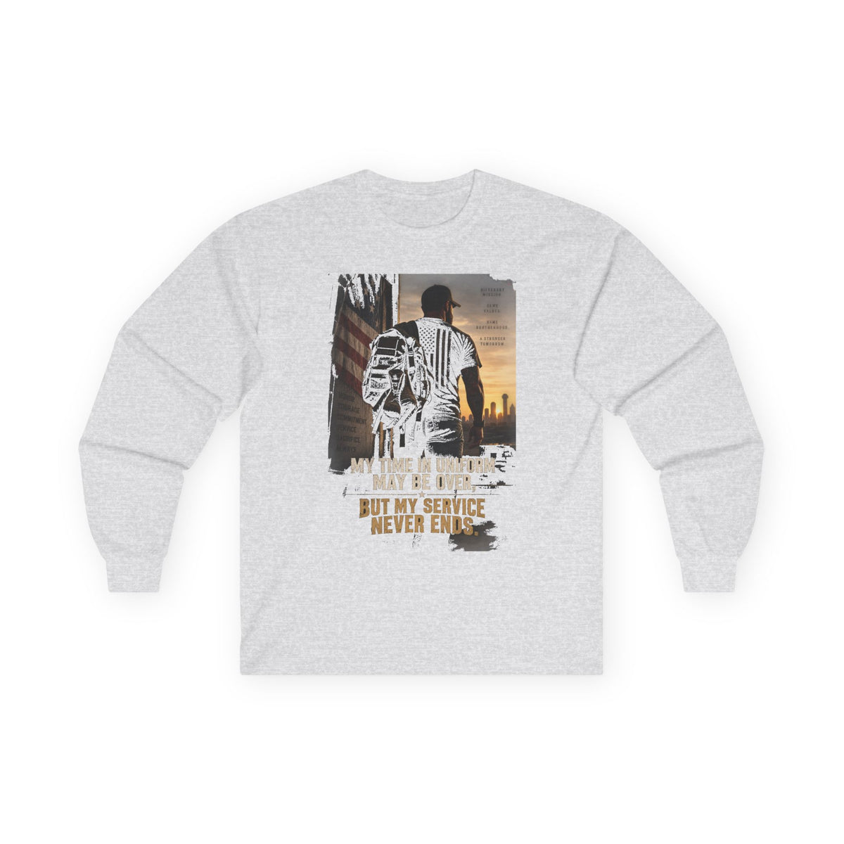 Service Never Ends - Unisex Ultra Cotton Long Sleeve Tee