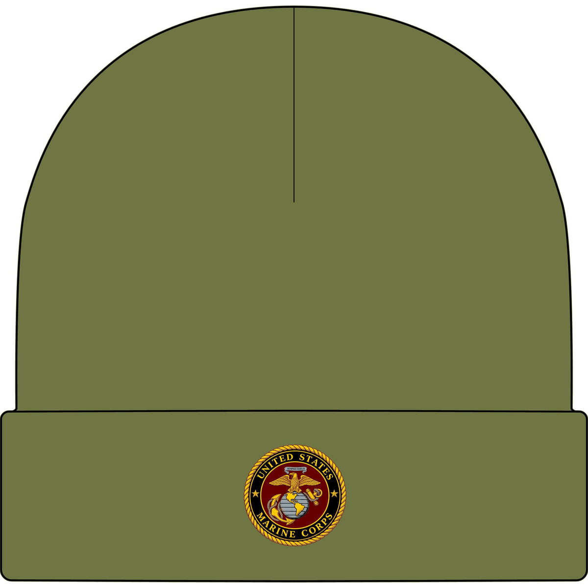 U.S. Marine Corps Emblem - AS Colour 1107 Cuff Beanie