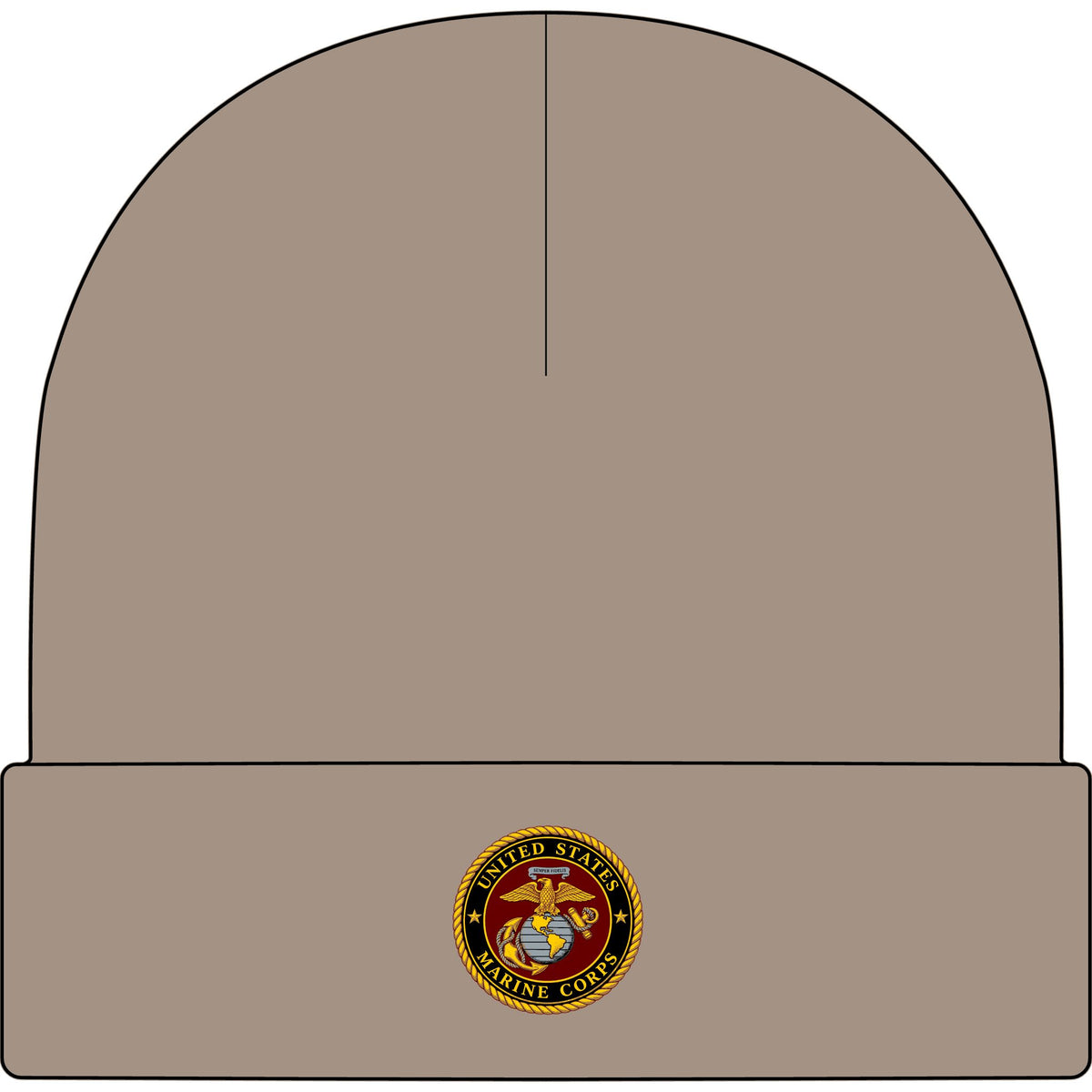 U.S. Marine Corps Emblem - AS Colour 1107 Cuff Beanie