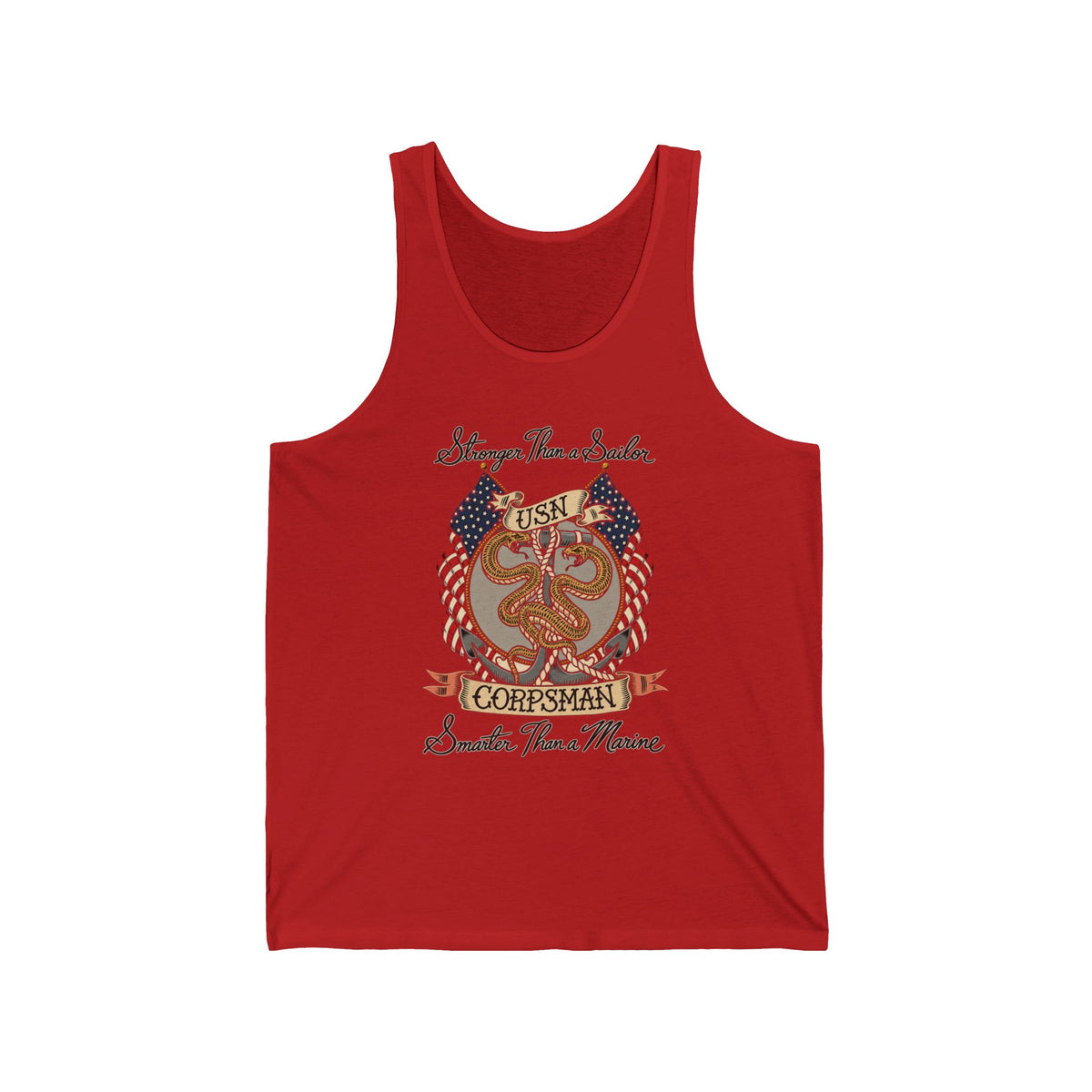 Corpsman Pride Crest - Athletic Tank
