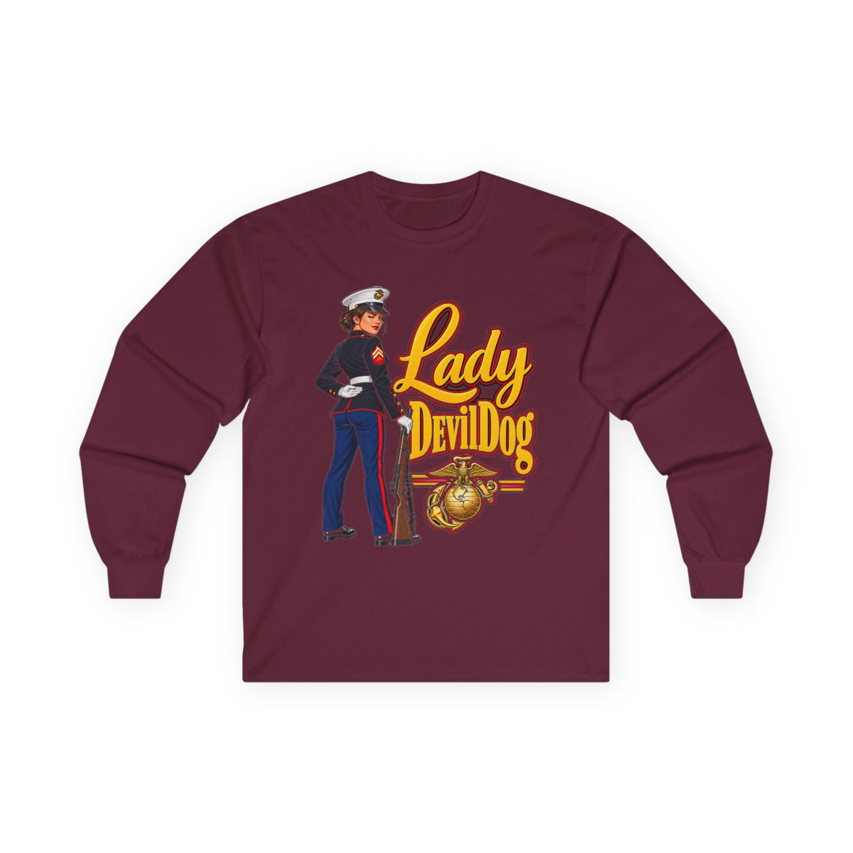 Lady Devil Dog - Unisex Ultra Cotton Long Sleeve Tee