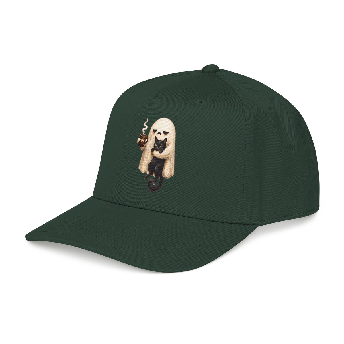 Meh Ghost and Black Cat - OTTO Baseball Hat