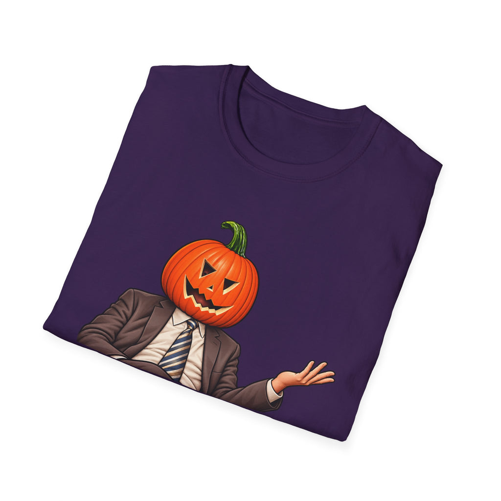 Pumpkin Head Office Cartoon - Classic Tee