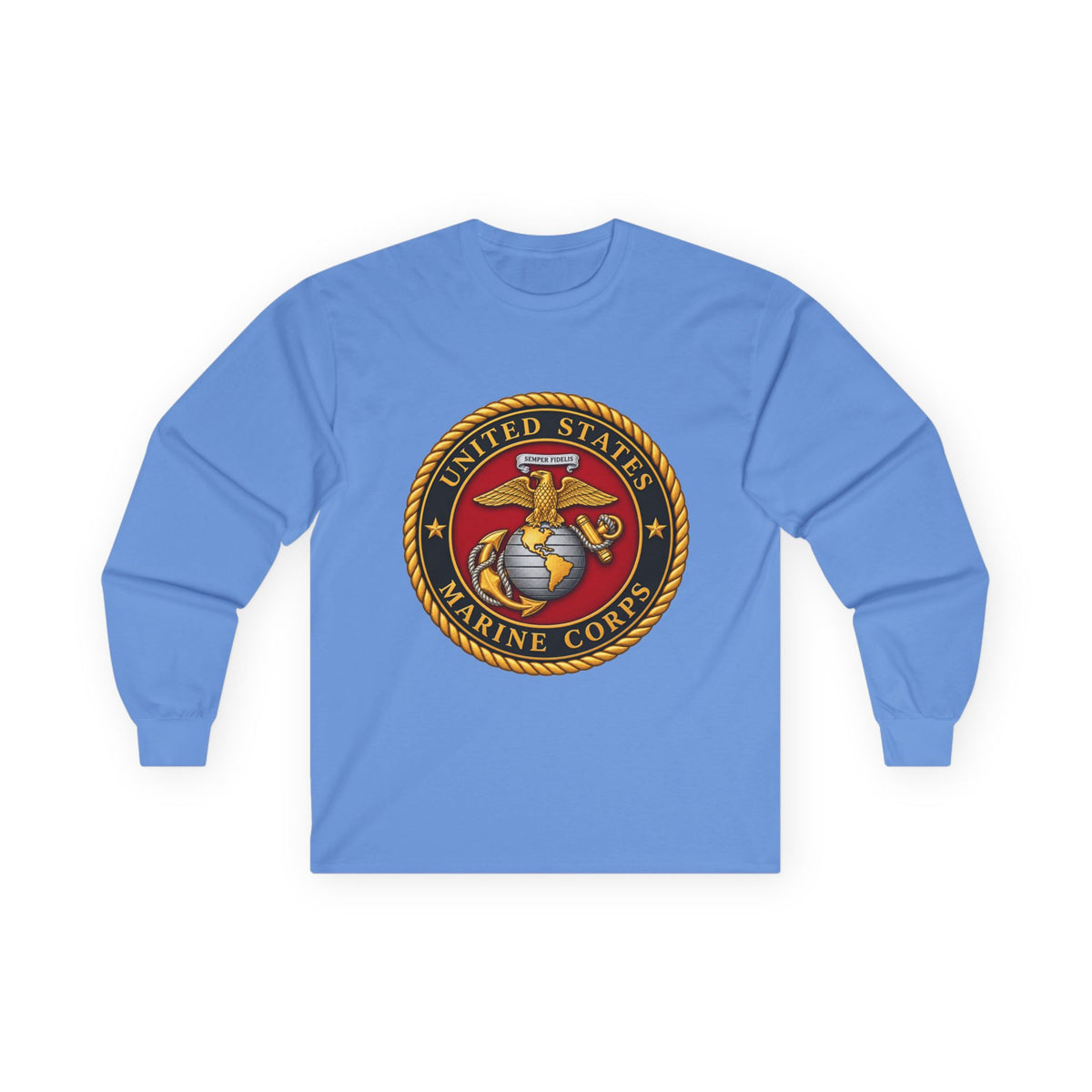 U.S. Marine Corps Emblem - Unisex Ultra Cotton Long Sleeve Tee