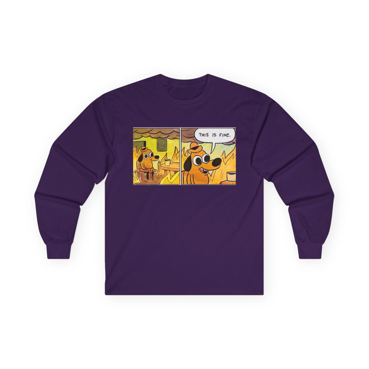 This Is Fine - Unisex Ultra Cotton Long Sleeve Tee