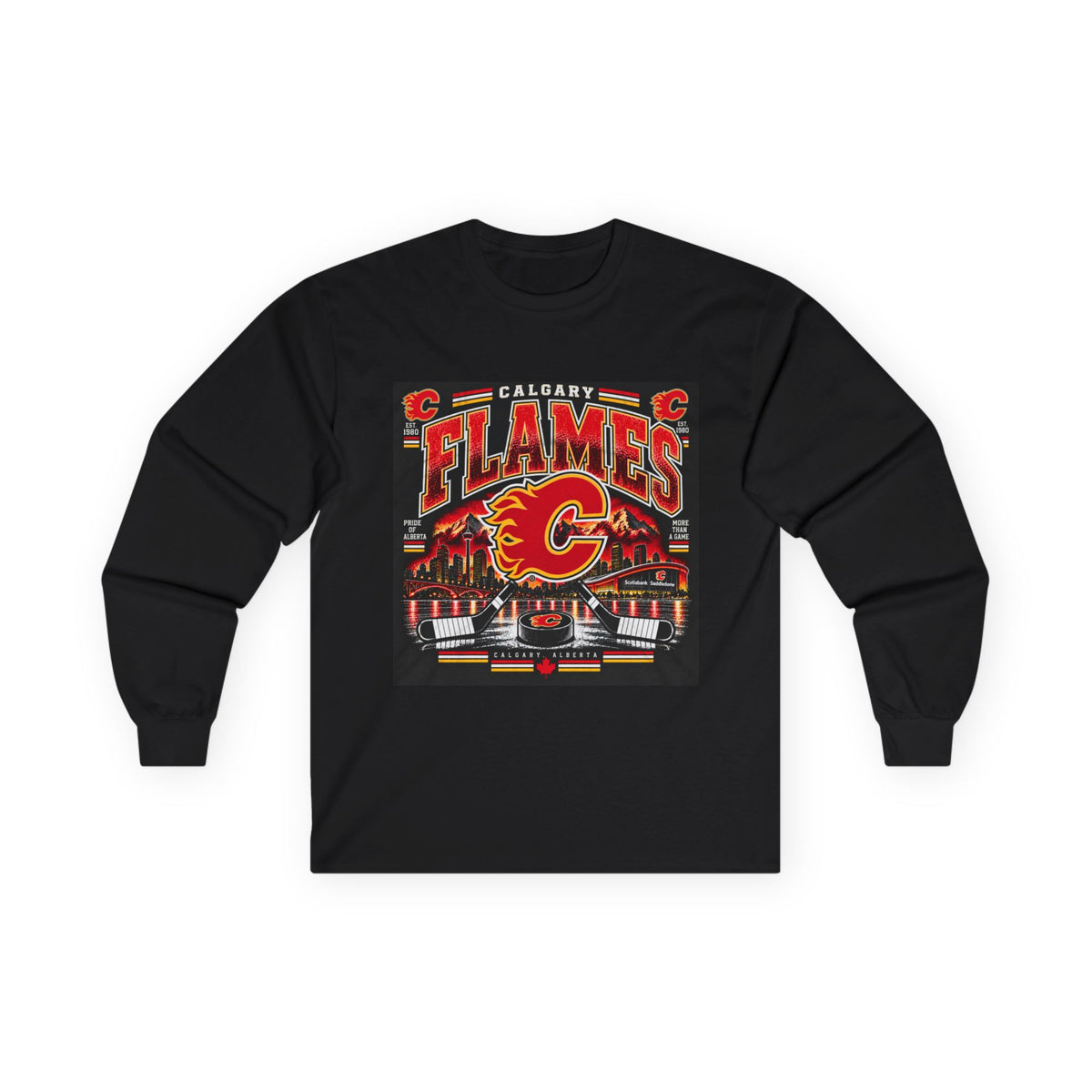 Calgary Flames Pride - Unisex Ultra Cotton Long Sleeve Tee