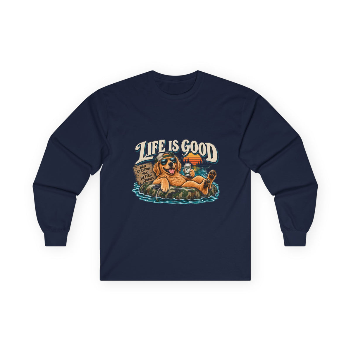 Life is Good Floatin' - Unisex Ultra Cotton Long Sleeve Tee
