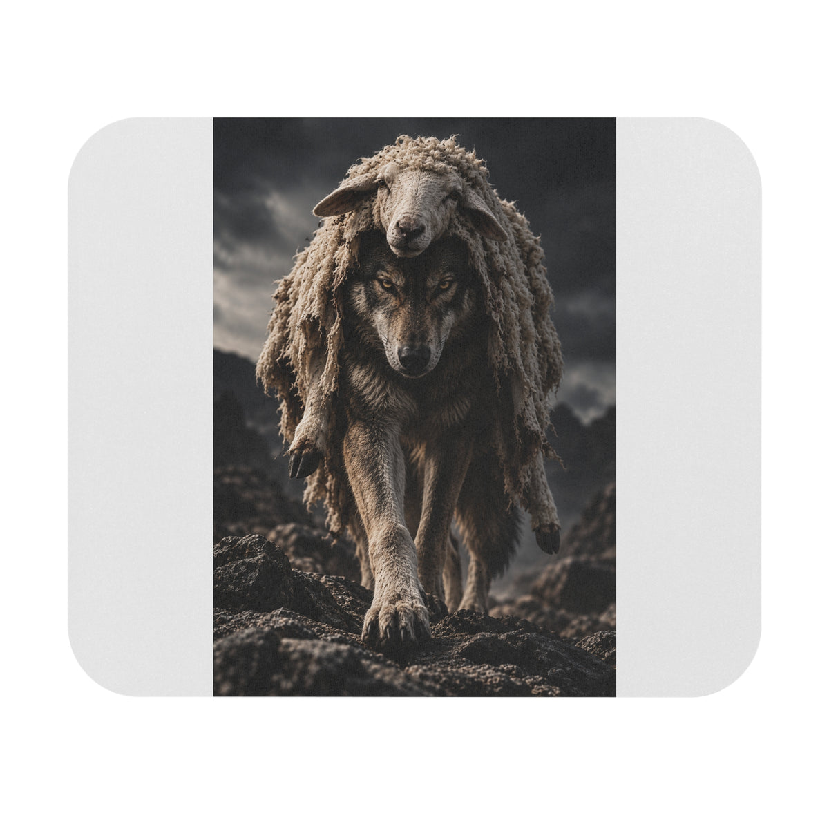 Wolf in Sheep's Clothing - Mouse Pad