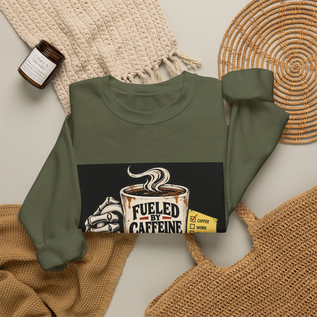 Fueled by Caffeine - Crewneck Sweatshirt