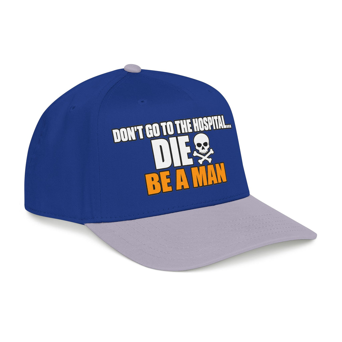 Dont Go to the Hospital - White Outlined - OTTO Baseball Hat