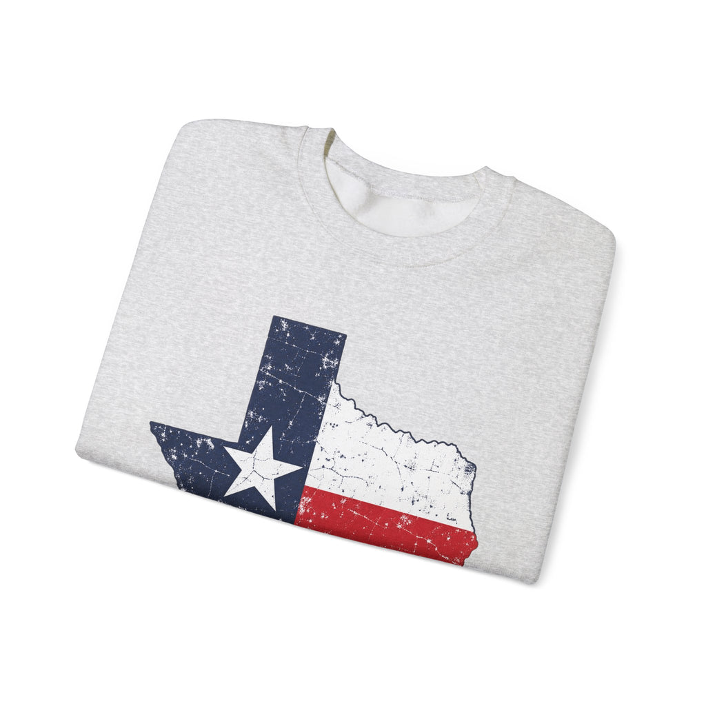 Weathered Texas Flag - Crewneck Sweatshirt