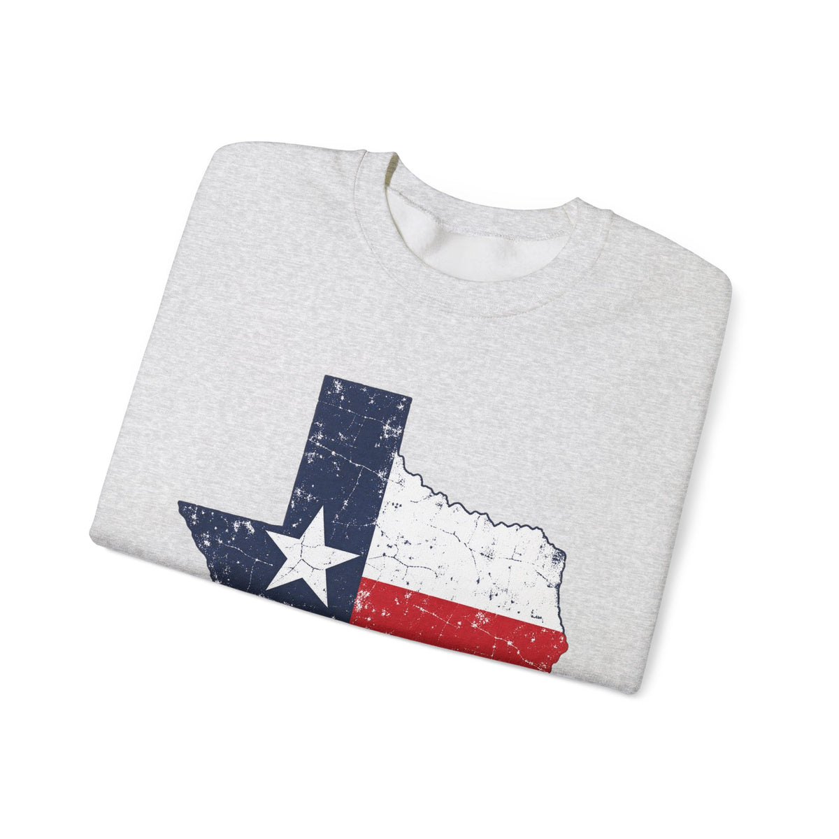 Weathered Texas Flag - Crewneck Sweatshirt