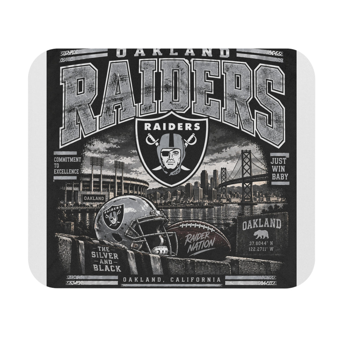 Oakland Raiders Black Heritage - Mouse Pad