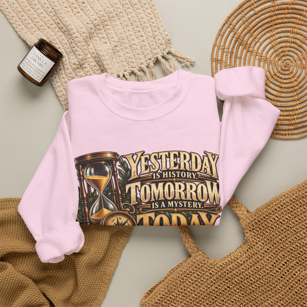 Yesterday Tomorrow Today - Transparent - Crewneck Sweatshirt