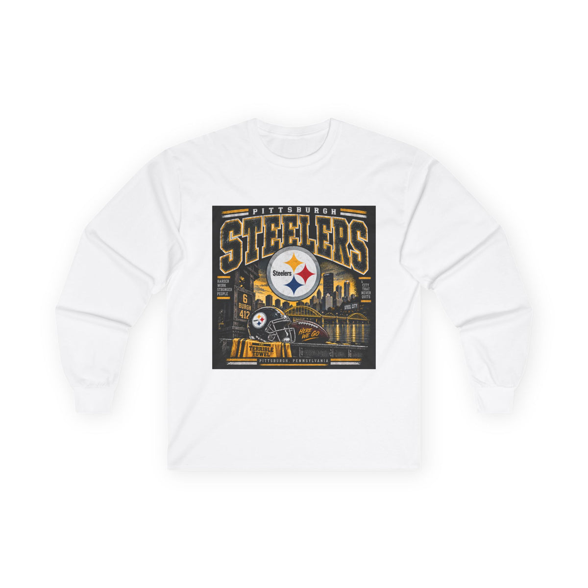 Pittsburgh Steelers Steel City Pride - Unisex Ultra Cotton Long Sleeve Tee