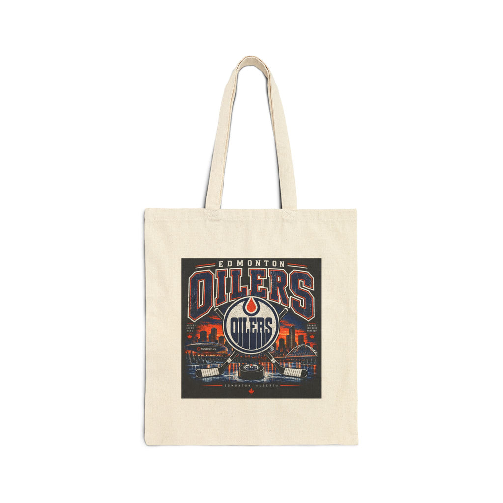 Edmonton Oilers Hockey Pride - Canvas Tote