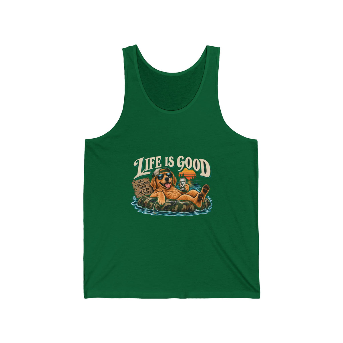 Life is Good Floatin' - Athletic Tank
