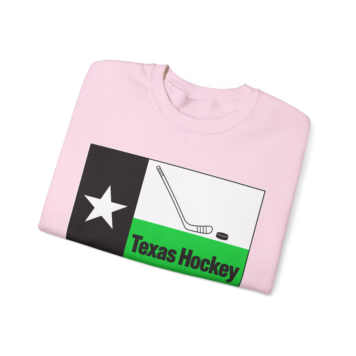 Texas Hockey Flag - Crewneck Sweatshirt