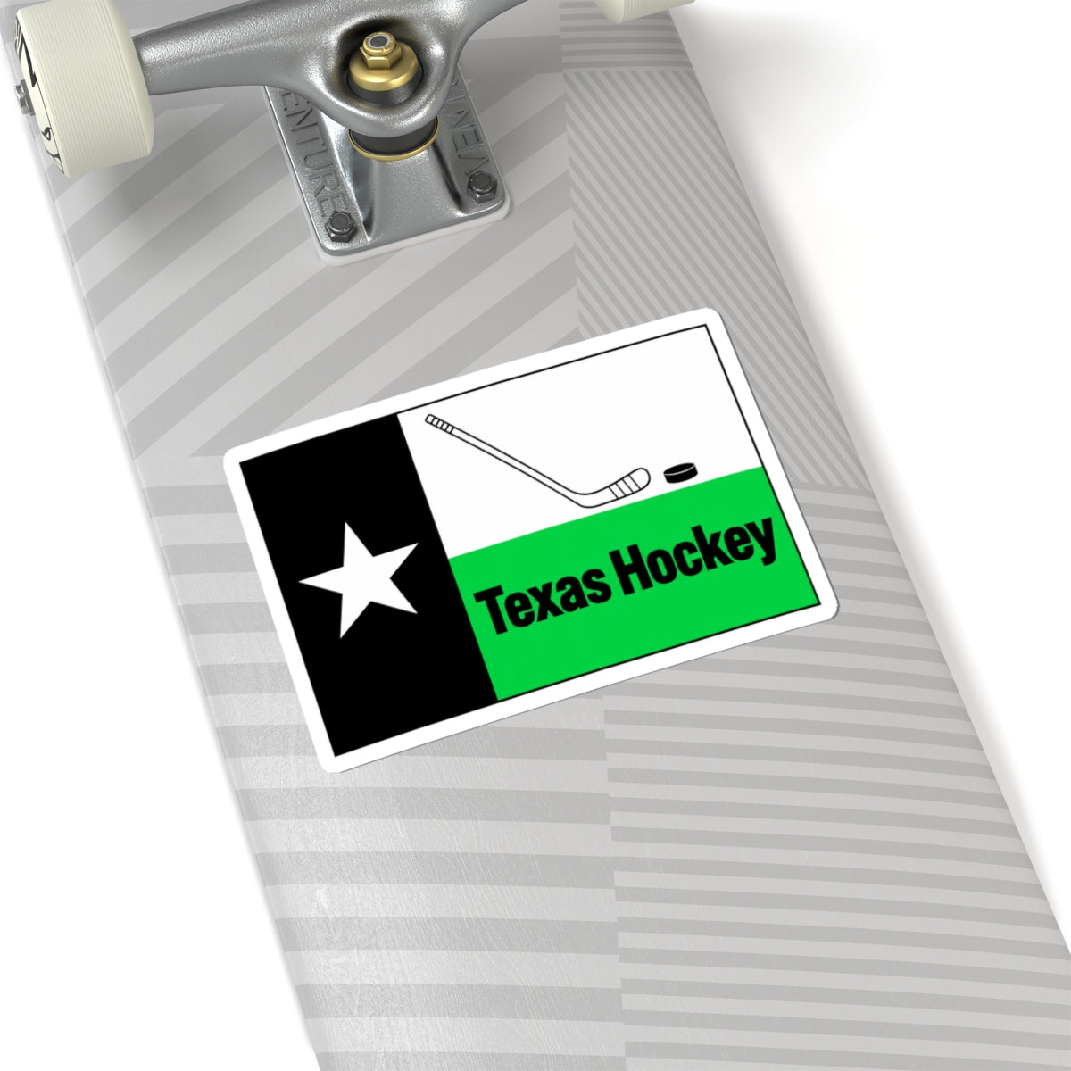 Texas Hockey Flag - Kiss-Cut Sticker