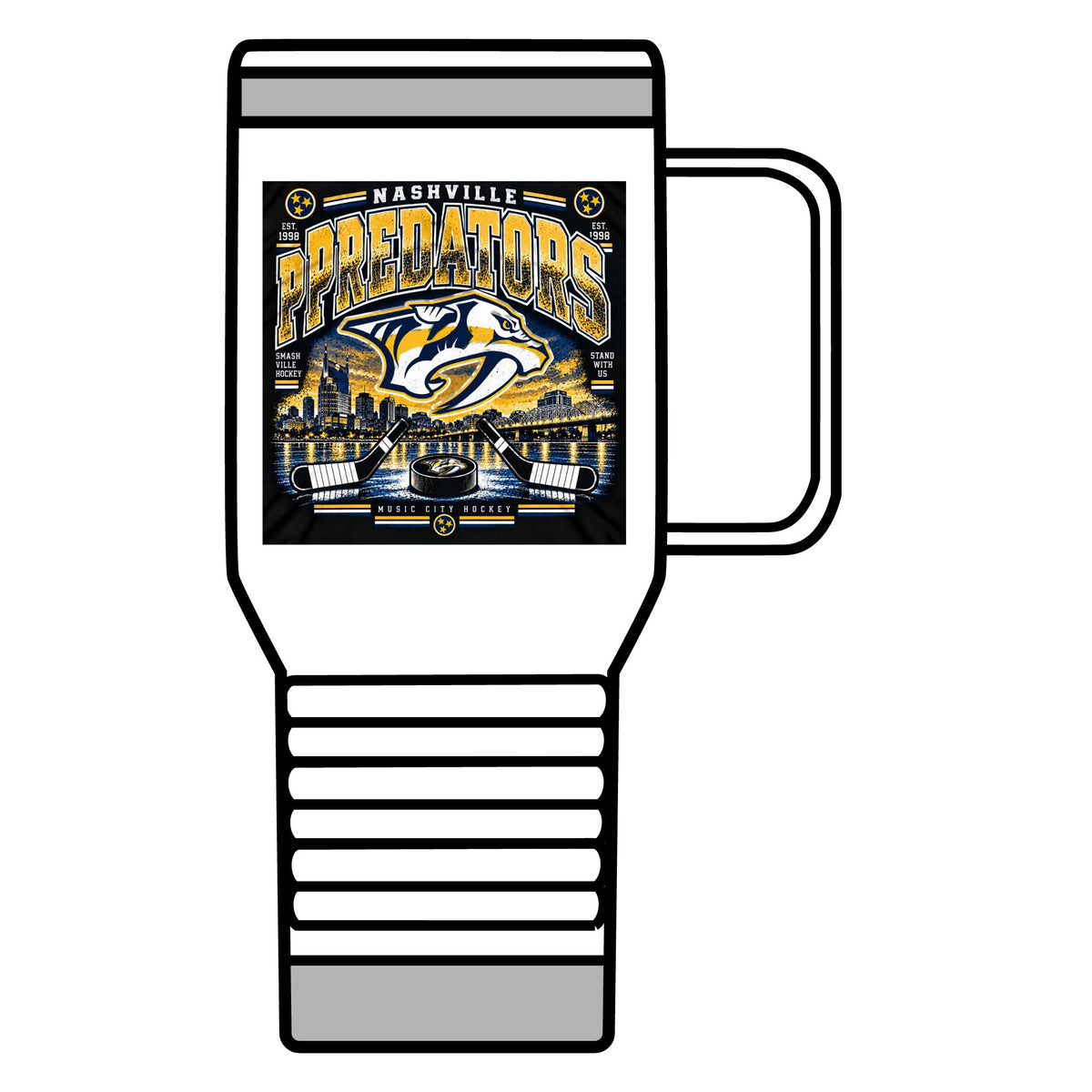 Nashville Predators Music City - 20oz Insulated Mug
