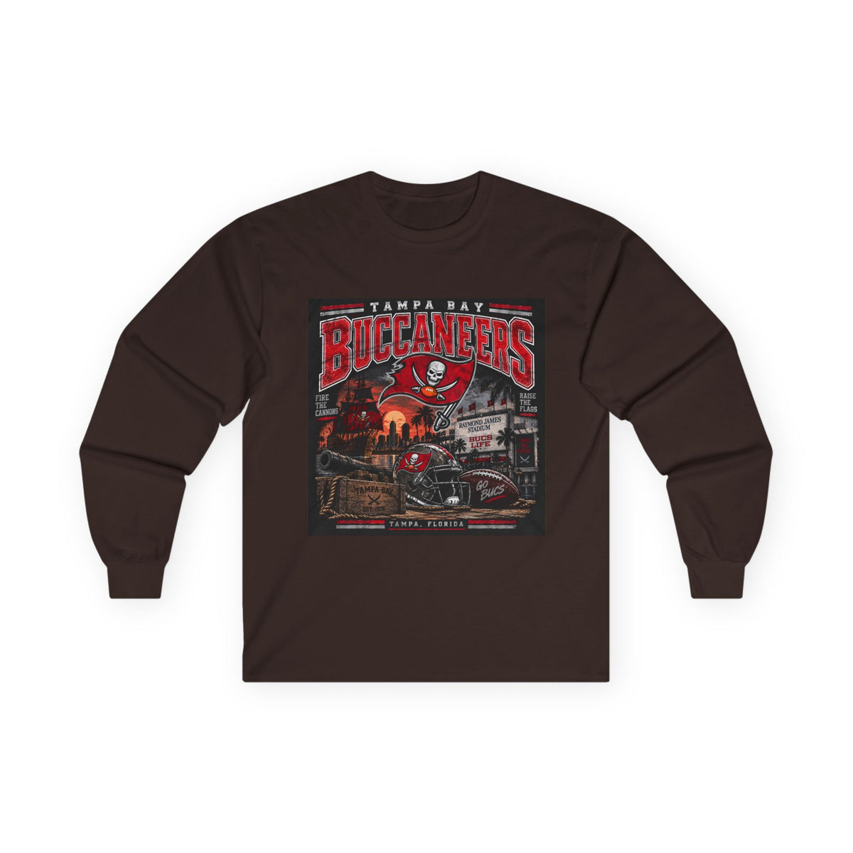 Tampa Bay Buccaneers Pirate Heritage - Unisex Ultra Cotton Long Sleeve Tee
