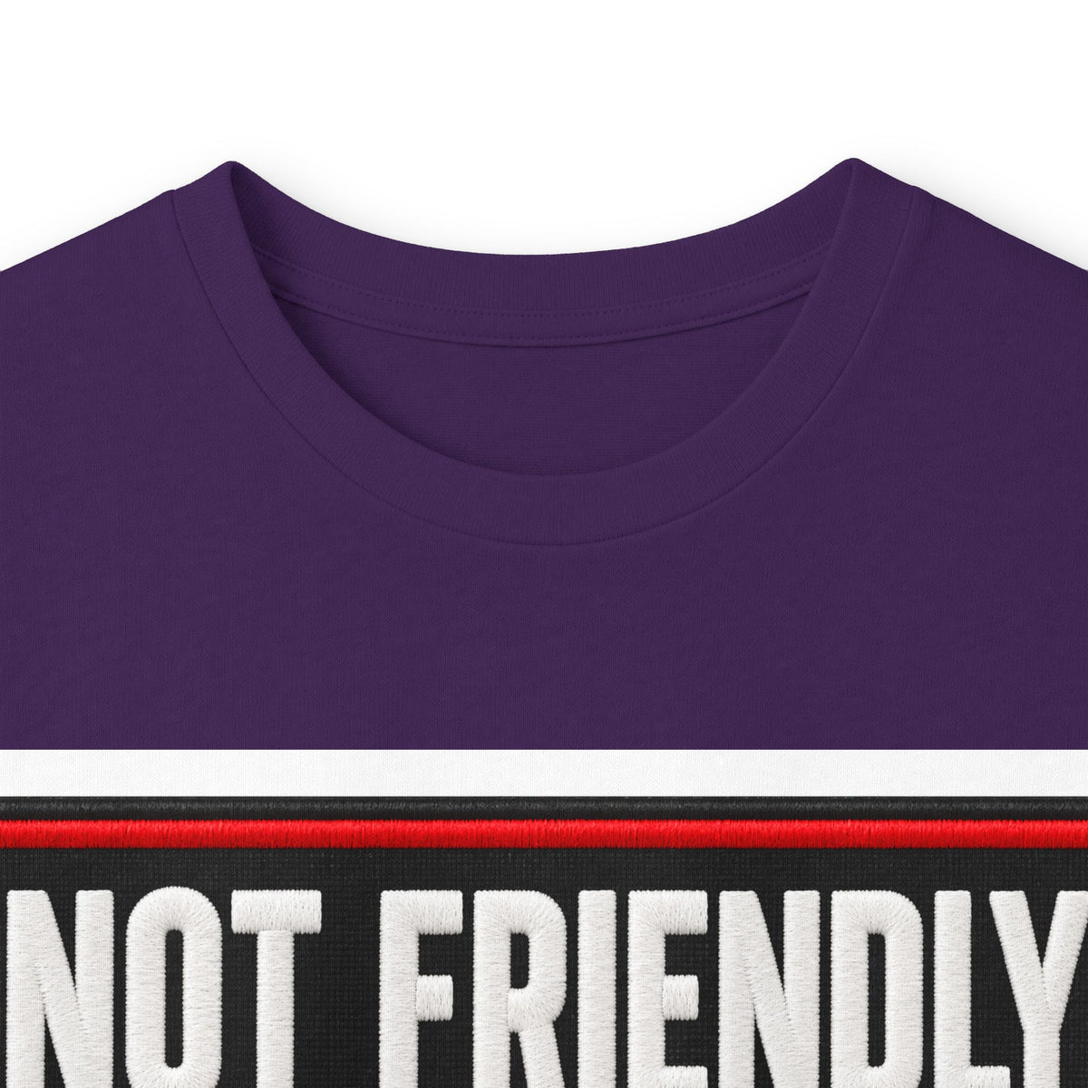 Not Friendly - Service Dog Patch - Unisex Ultra Cotton Long Sleeve Tee